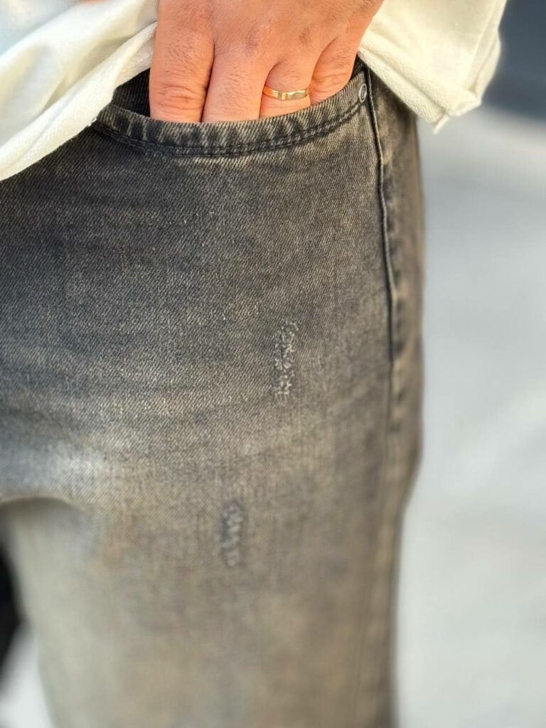 شلوار مام فیت پارچه ترک کد 5- 4015