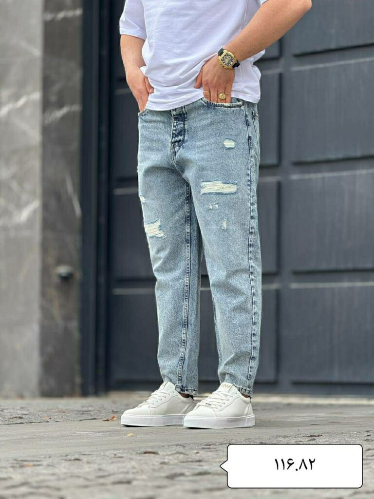 شلوار مام فیت پارچه ترک کد 8 - 4015