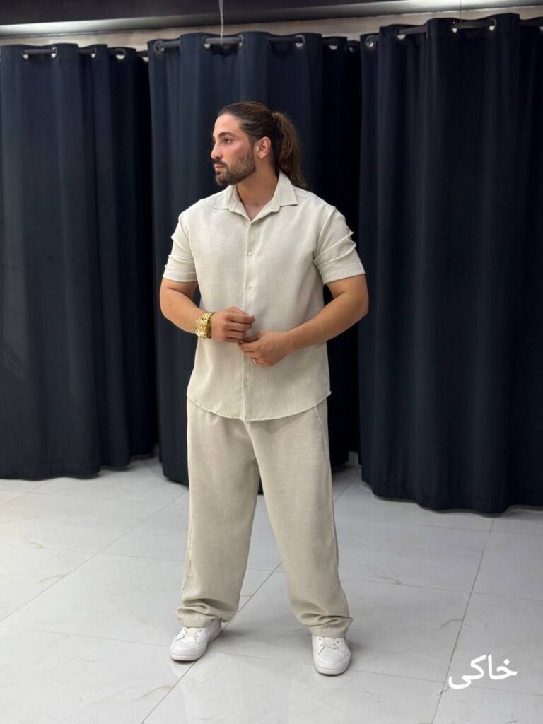 ست پیراهن شلوار لنین