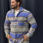 پیراهن پشمی موهر دار 3116