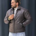 کاپشن چرم وارداتی 7009