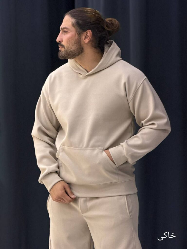 ست هودی و شلوار پارچه فوتر 1041