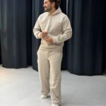 ست هودی و شلوار پارچه فوتر 1041