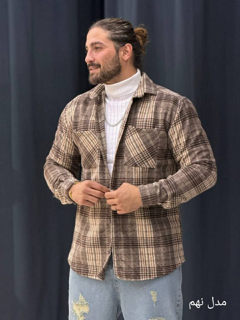 پیراهن پشمی پارچه ترک 3120