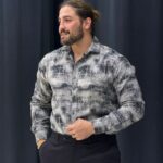 پیراهن کنفی پارچه ترک 3109