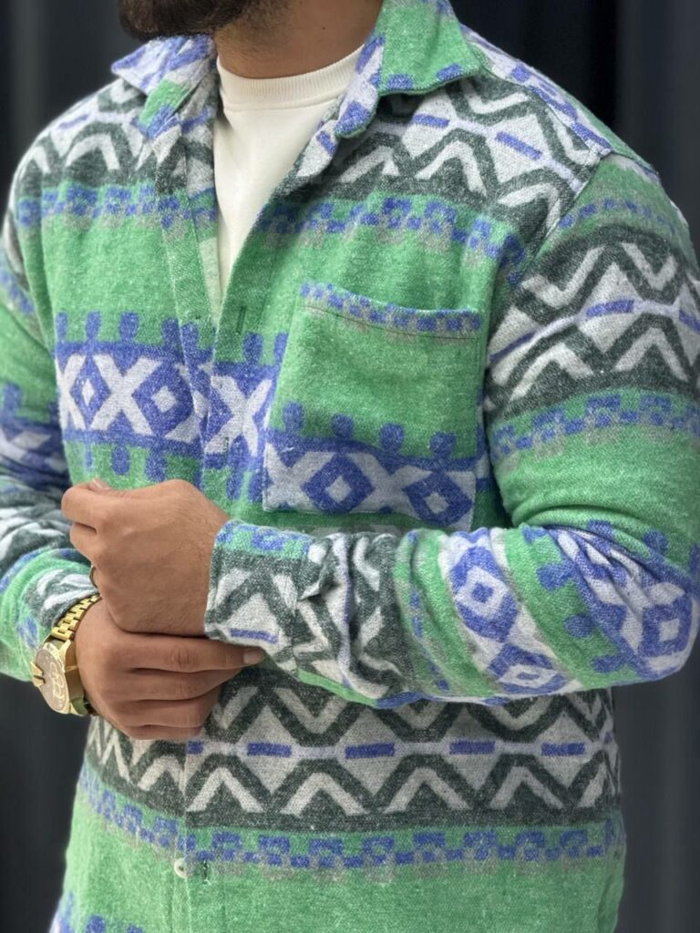 پیراهن پشمی موهر دار 3116