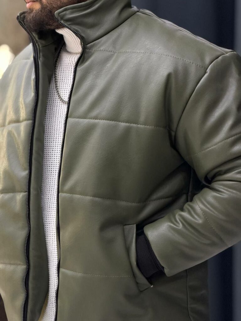 کاپشن چرم وارداتی 7009