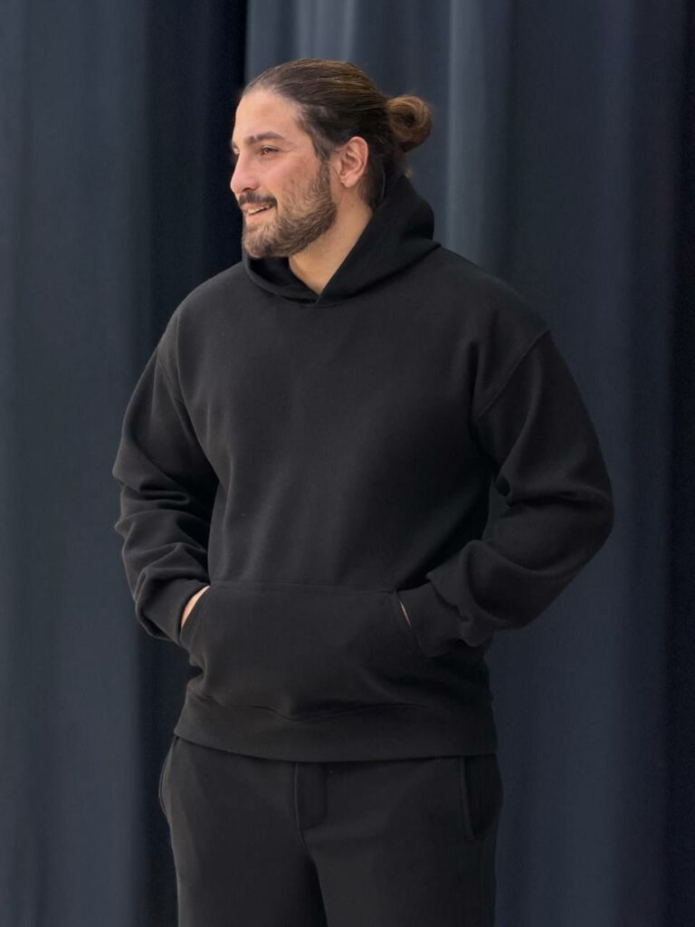 ست هودی و شلوار پارچه فوتر 1041