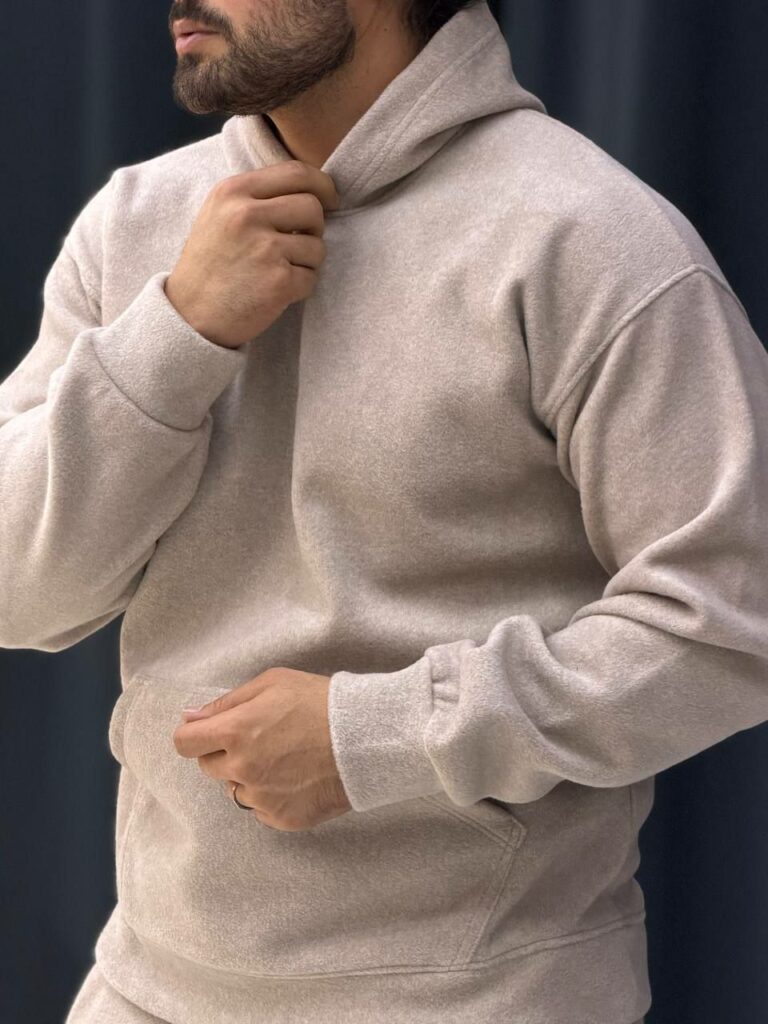 ست هودی و شلوار پارچه فوتر 1041