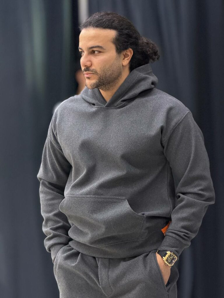 ست هودی و شلوار پارچه فوتر 1041