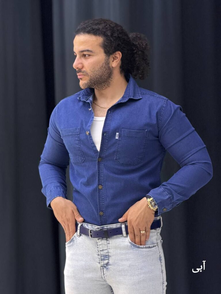 پیراهن جین پر3094