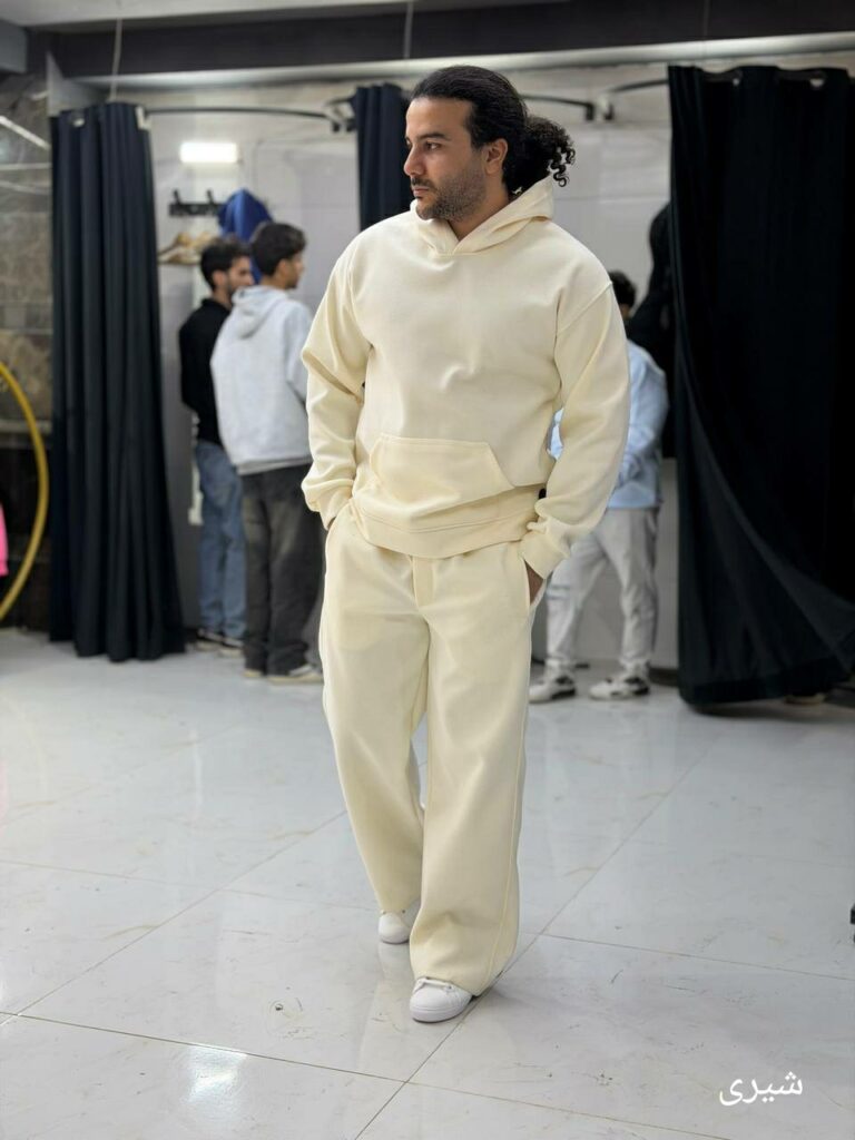 ست هودی و شلوار پارچه فوتر 1041