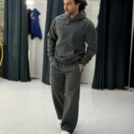 ست هودی و شلوار پارچه فوتر 1041