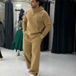 ست هودی و شلوار پارچه فوتر 1041