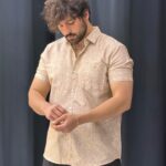 حراج . پیراهن لینن شانتون تمام نخ