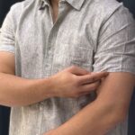 حراج . پیراهن لینن شانتون تمام نخ