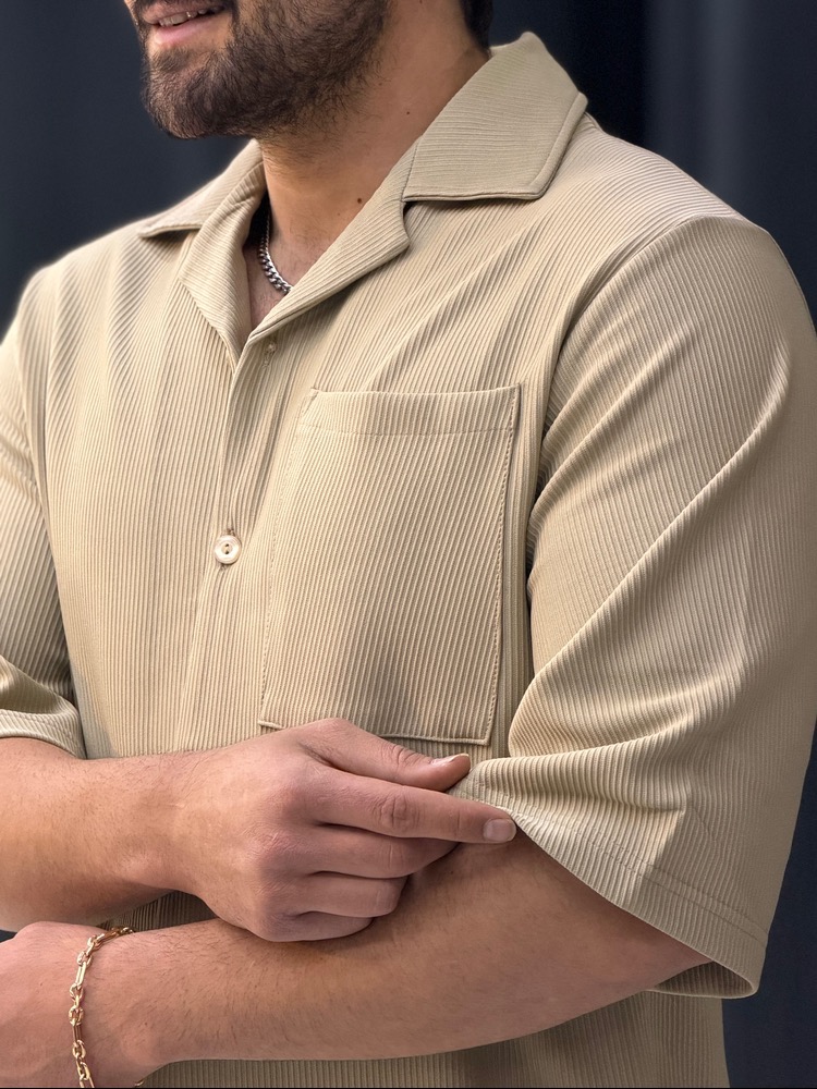 پیراهن پارچه میله ای ترک