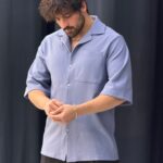 پیراهن پارچه میله ای ترک