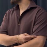 پیراهن پارچه مازراتی خارجی کد 2 3164