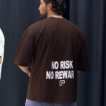 تیشرت دو نخ NO RISK چاپ پفکی 3038