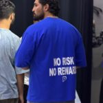 تیشرت دو نخ NO RISK چاپ پفکی 3038