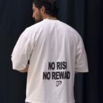 تیشرت دو نخ NO RISK چاپ پفکی 3038