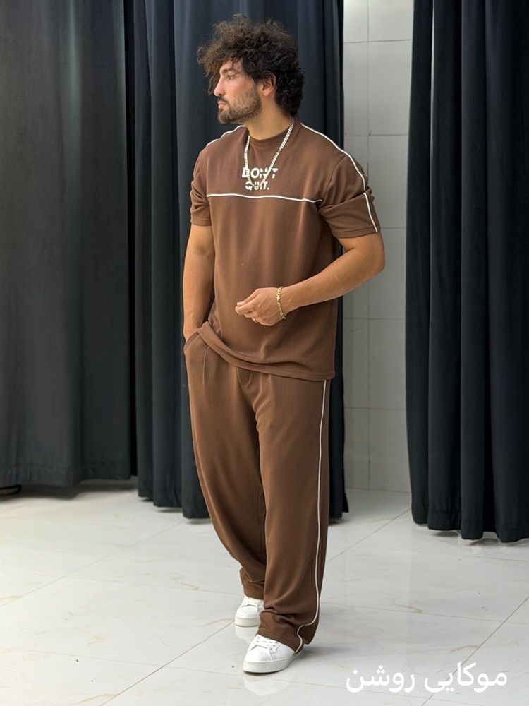ست کامل تیشرت شلوار چاپی 1003
