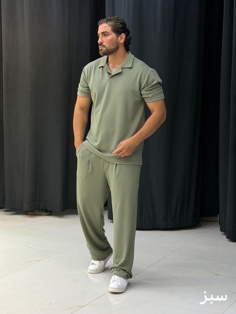ست کامل پولوشرت و شلوار1003