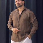 پیراهن پارچه پری میله ای ترک