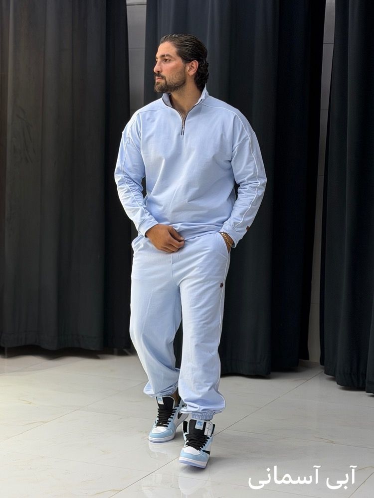 ست نیم زیپ شلوار جاگر