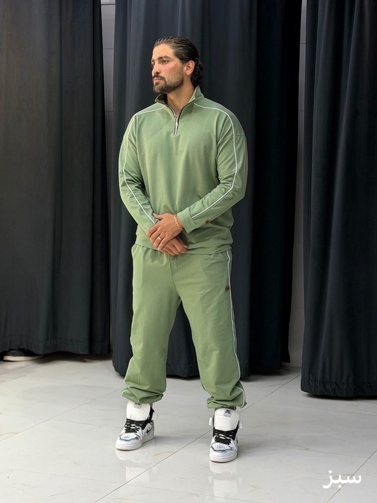 ست نیم زیپ شلوار جاگر